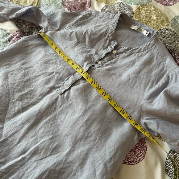 Simon's Contemporaine 100% Linen Tunic Light Blue Women Size Large - Picture 6 of 8